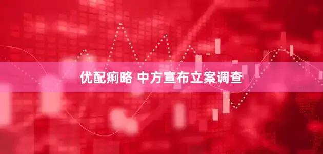 优配痢略 中方宣布立案调查